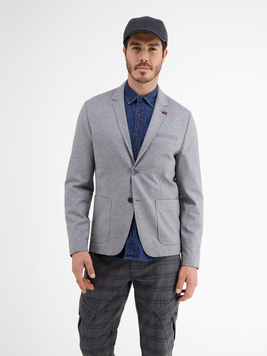 Heren LERROS | Casual Jersey Jack Smoky Grey