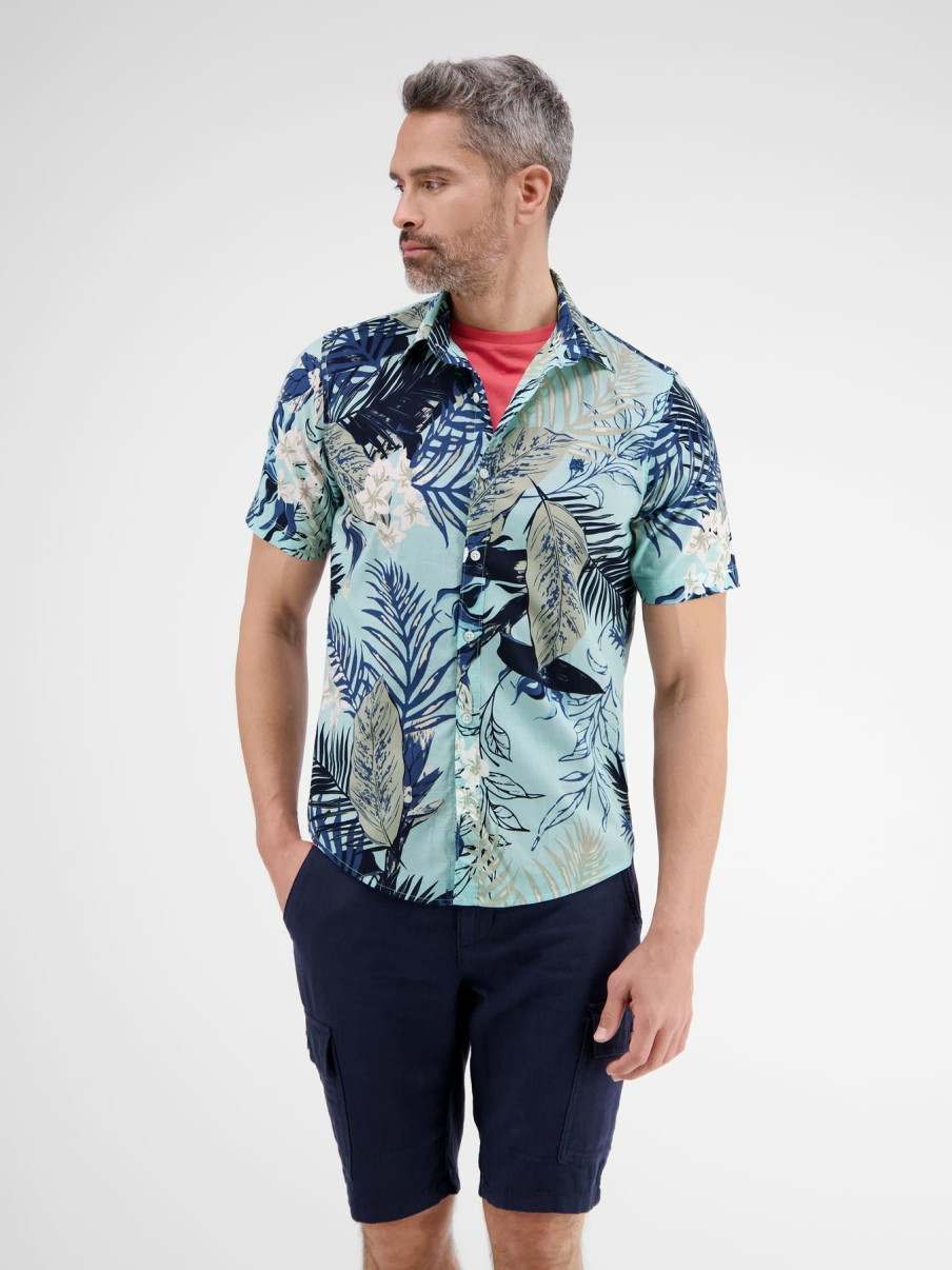 Heren LERROS | Shirt Met Halve Mouw *Hawaii*