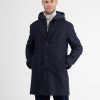 Heren LERROS | Korte Jas In Wollook Classic Navy