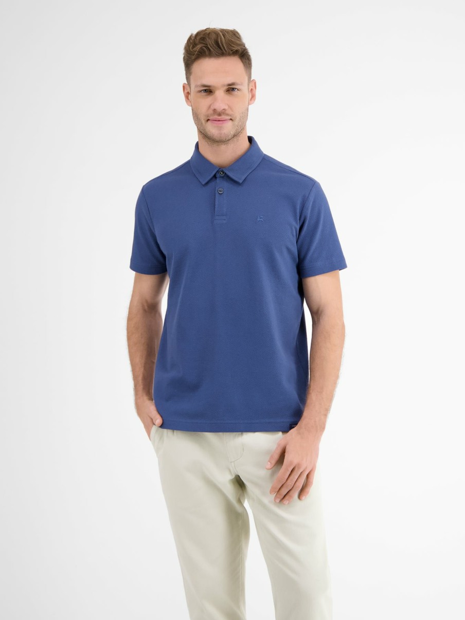 Heren LERROS | Poloshirt Van Wafelpique