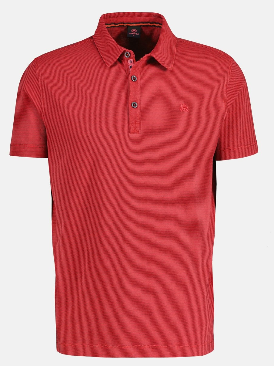 GROTE MAAT LERROS | Poloshirt Met Tonale Strepen