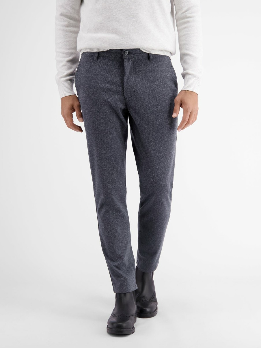 Heren LERROS | Chino Met Wollook Classic Navy