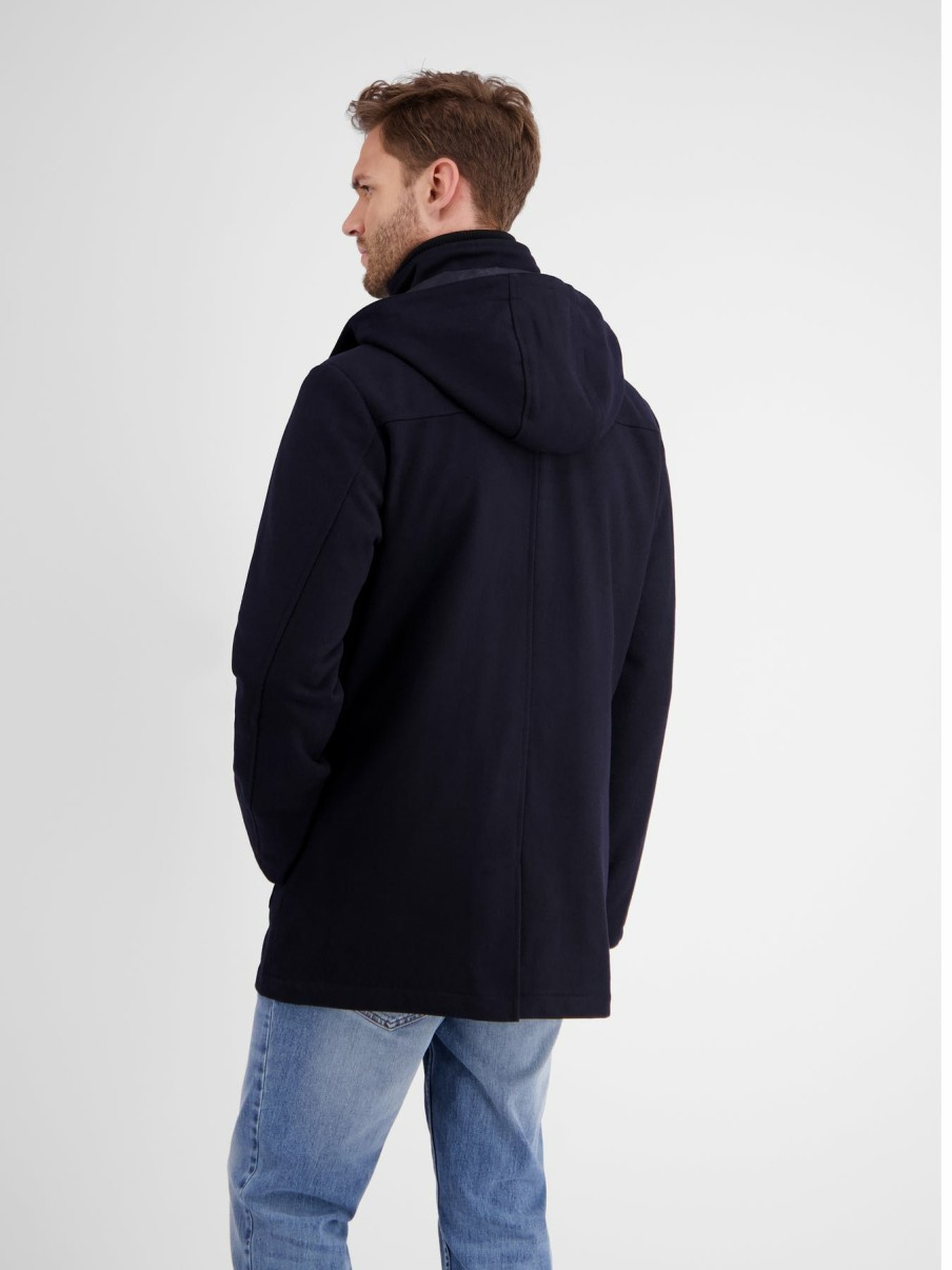 Heren LERROS | Lrs Jas Met Capuchon Classic Navy