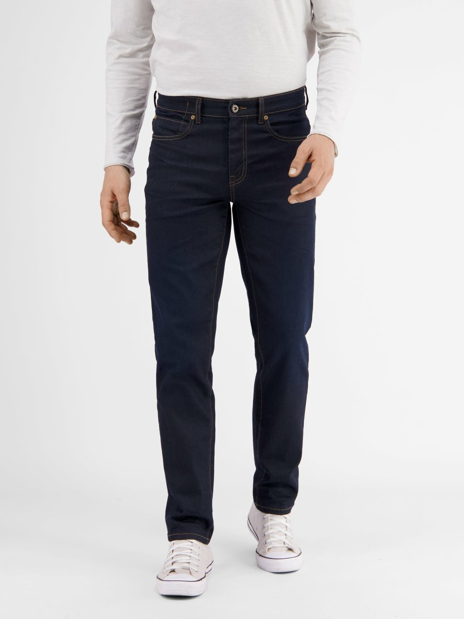 Heren LERROS | Conlin 5-Pocket Stretchdenim, Slim Fit Deep Blue