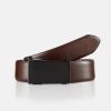 Accessoires LERROS | Stadsriem Met Gesp Dark Brown