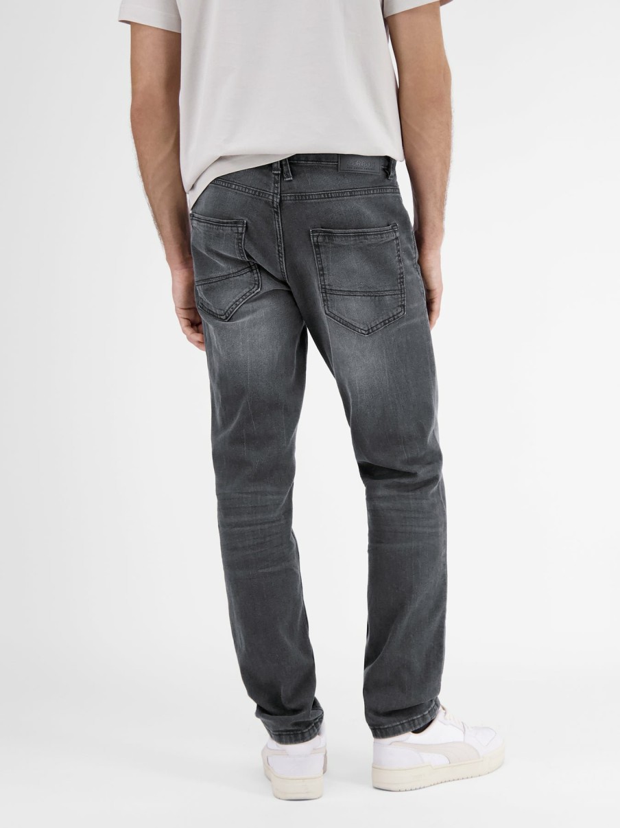 Heren LERROS | Baxter-Stretchdenim Met 5 Zakken In Relaxed Fit Black Used Wash