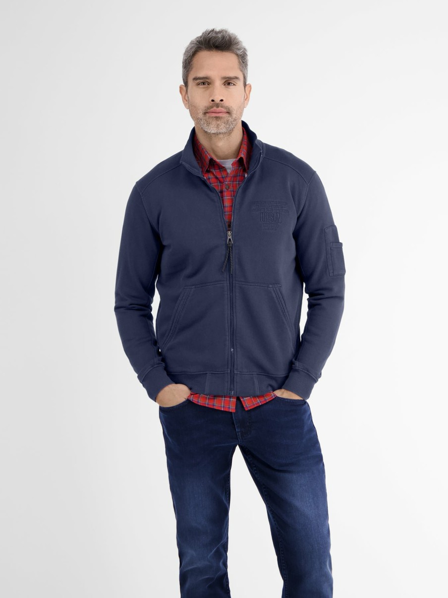 Heren LERROS | Sportief Sweatjack Classic Navy