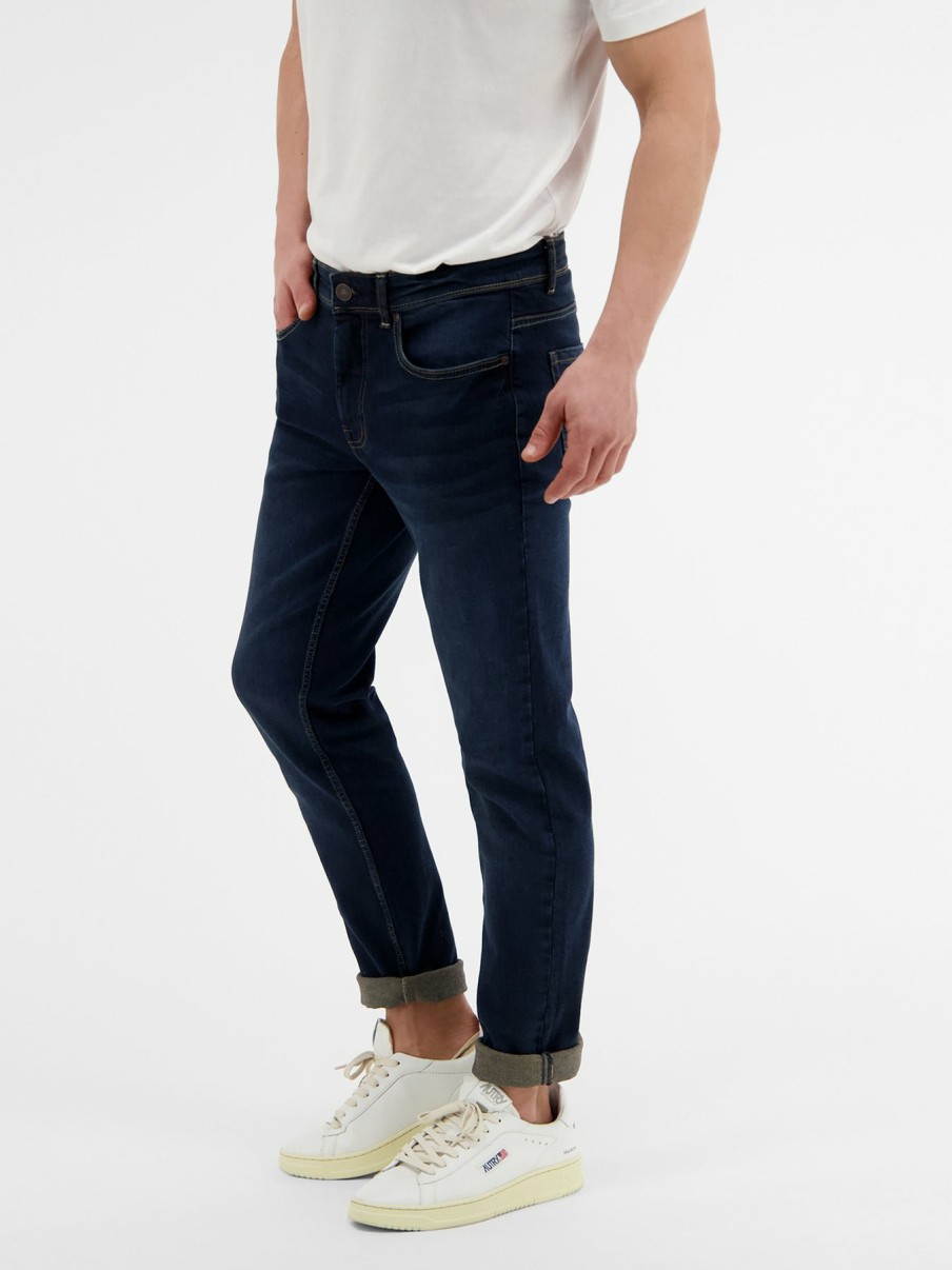 Heren LERROS | Conlin 5-Pocket Stretchdenim, Slim Fit, Effen Kleur