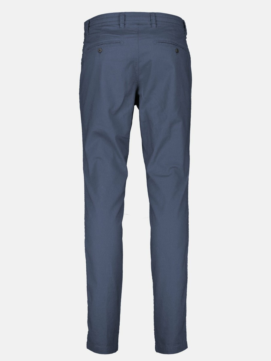 Heren LERROS | Katoen Linnen Chino Blue