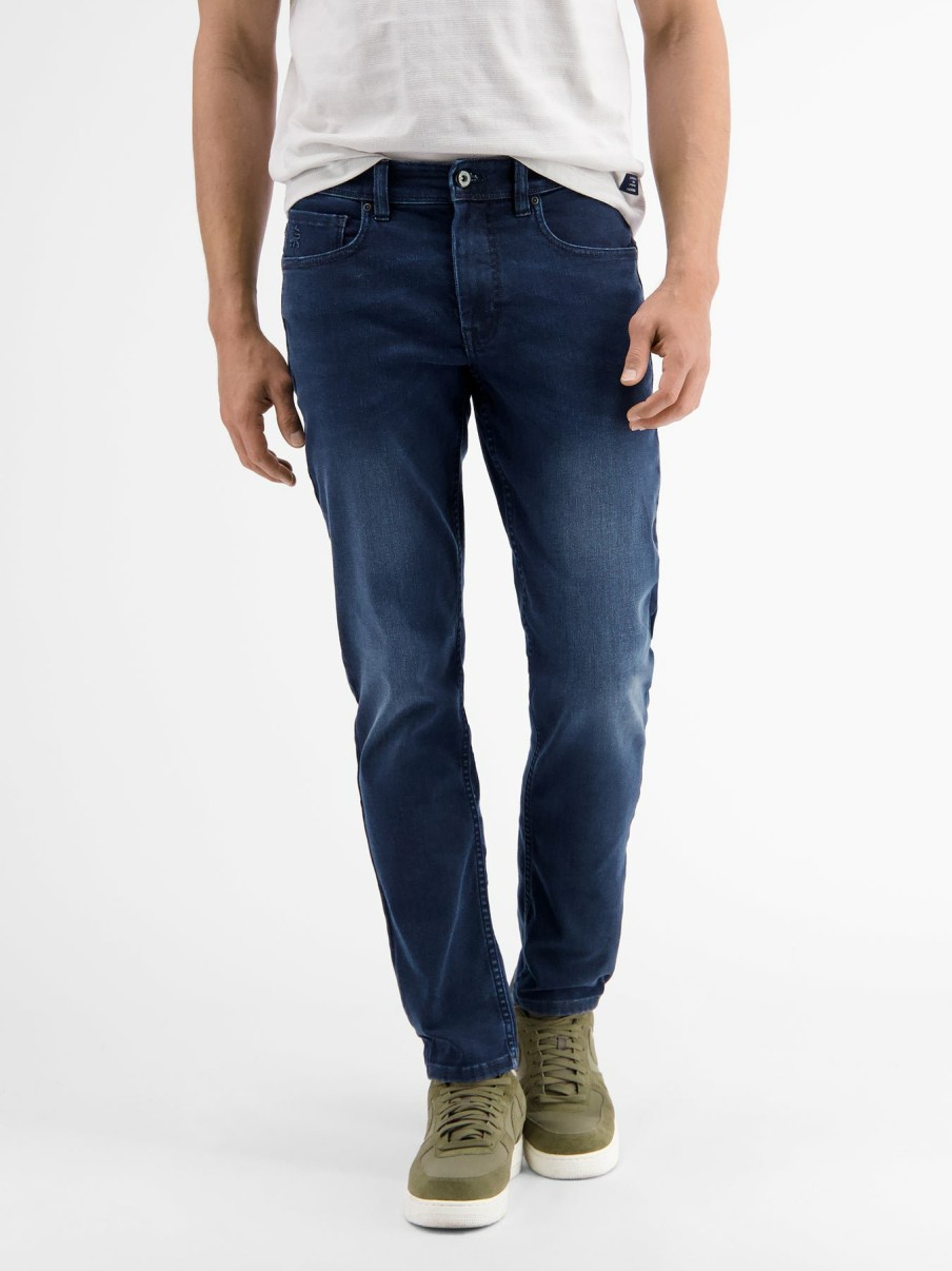 Heren LERROS | Crimson 5-Pocket Stretchdenim, Slim Fit Dark Blue