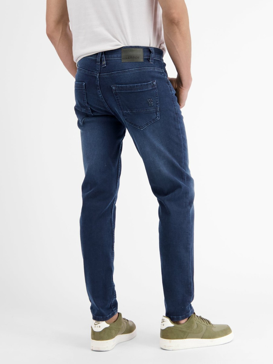 Heren LERROS | Crimson 5-Pocket Stretchdenim, Slim Fit Dark Blue