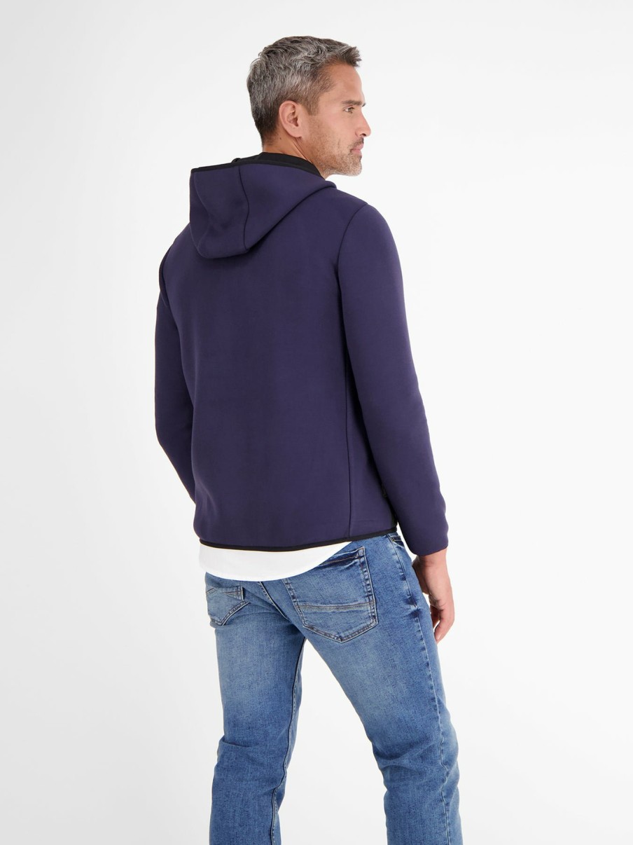 Heren LERROS | Softshell Jack Met Capuchon Navy