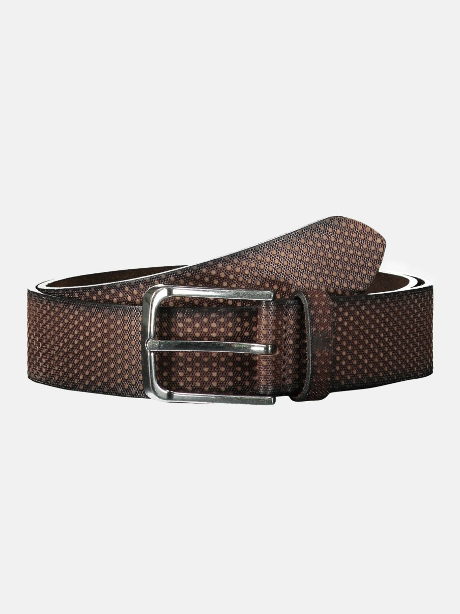 Accessoires LERROS | Leren Riem Met Relief