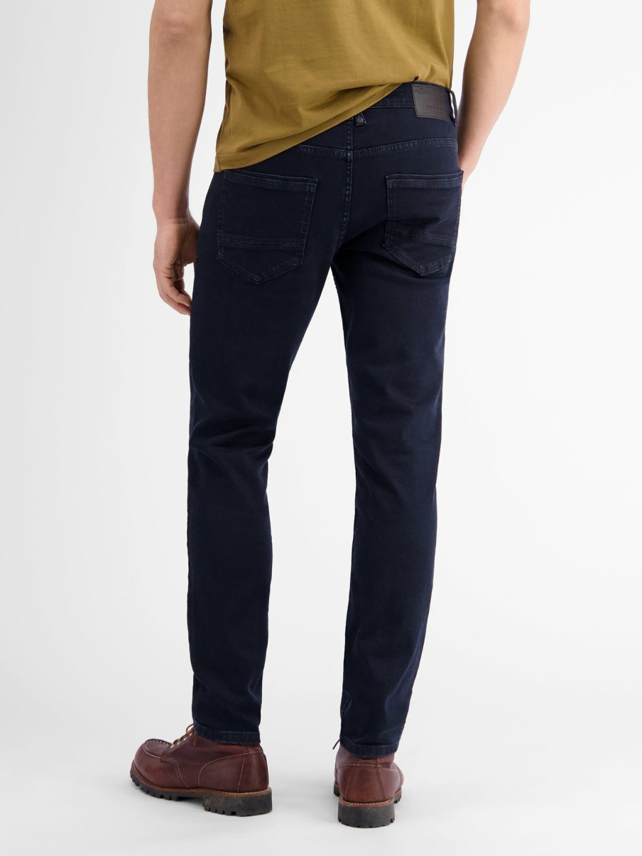 Heren LERROS | 5-Pocket Stretchdenim Crimson In Slim Fit Dark Blue