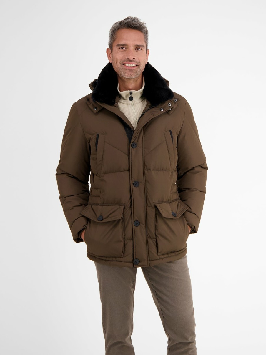 Heren LERROS | Functionele Winterparka Cognac