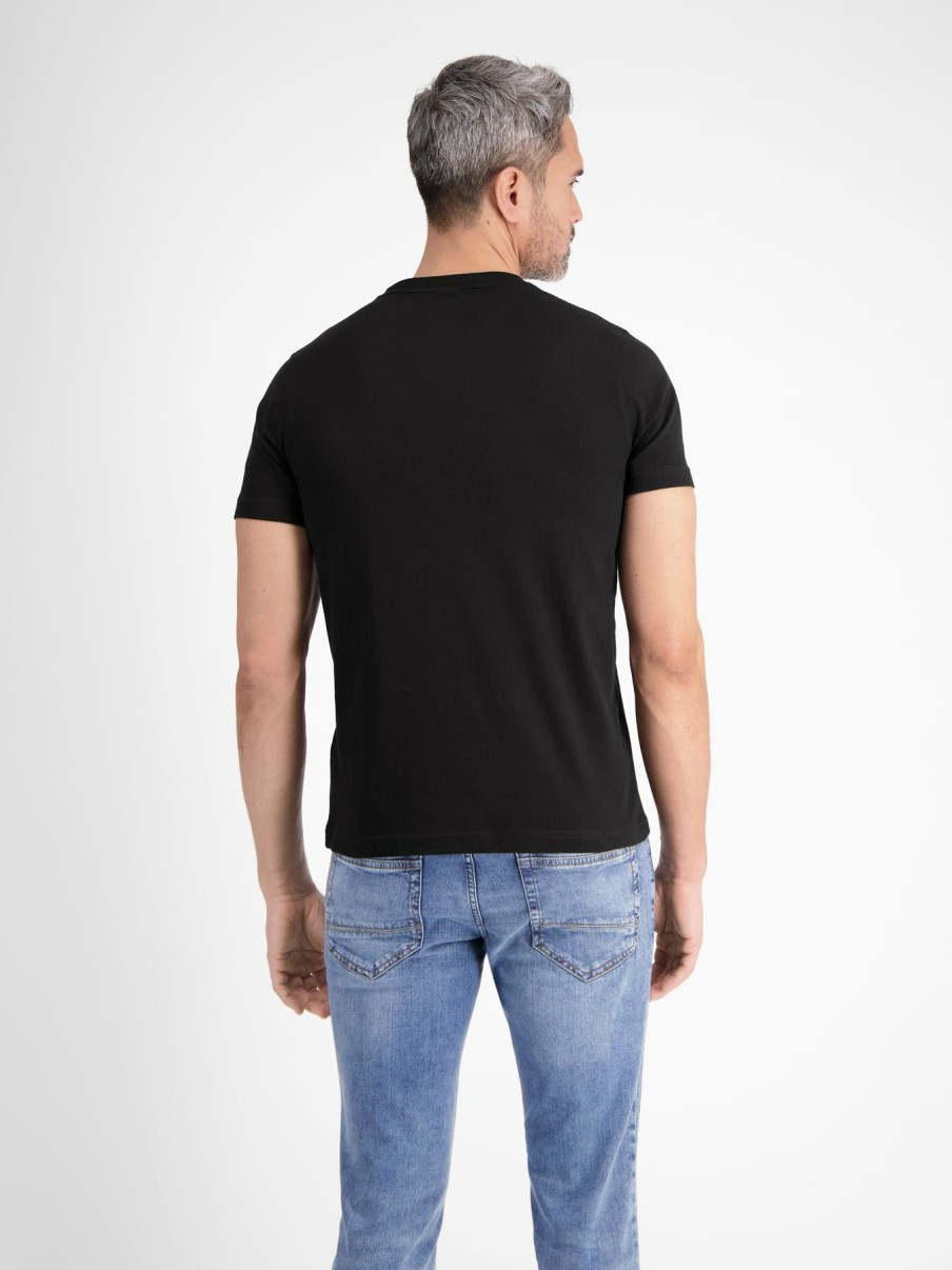 Heren LERROS | Klassiek Heren-T-Shirt Met Ronde Hals