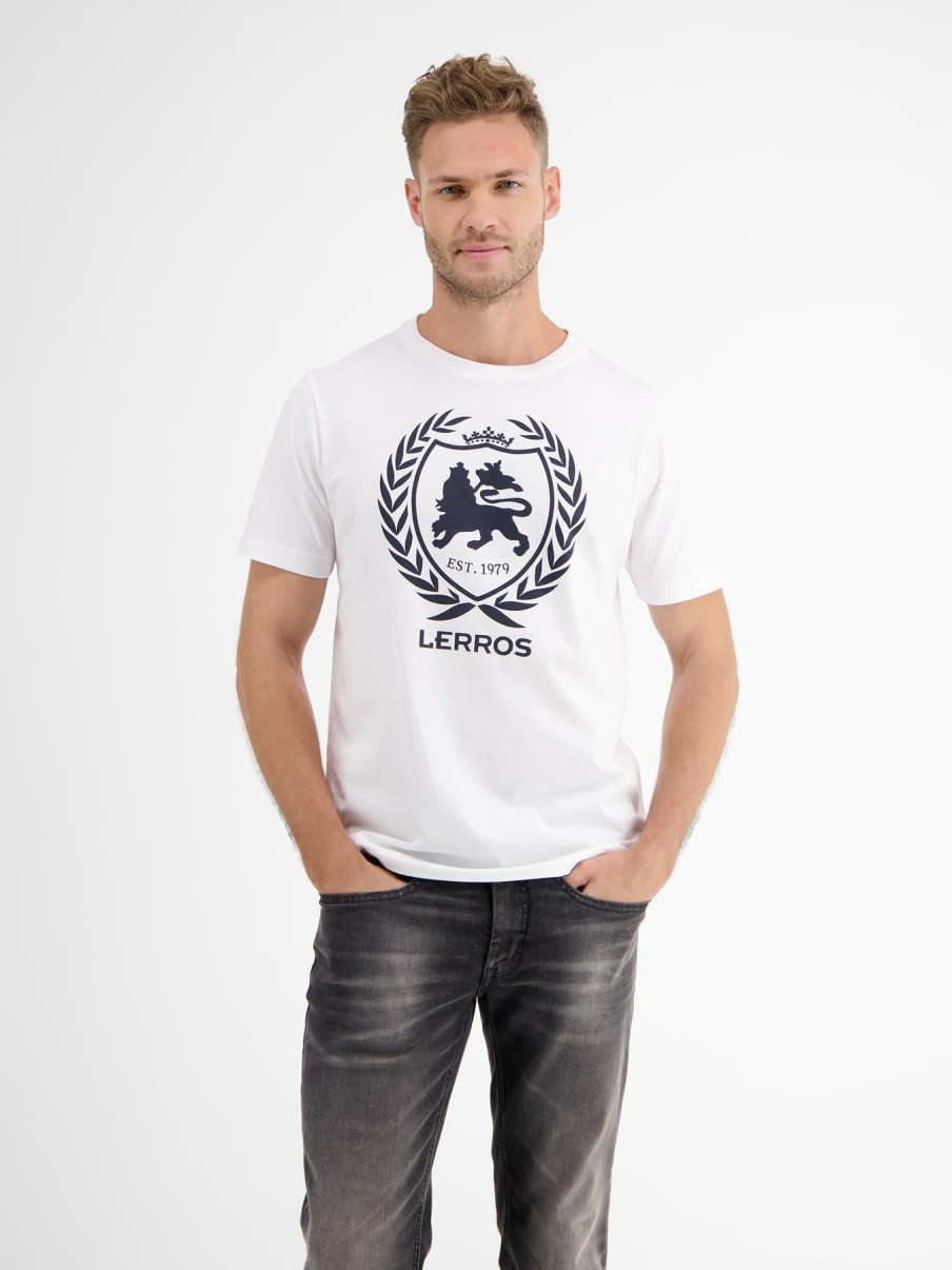 Heren LERROS | T-Shirt, Logoprint