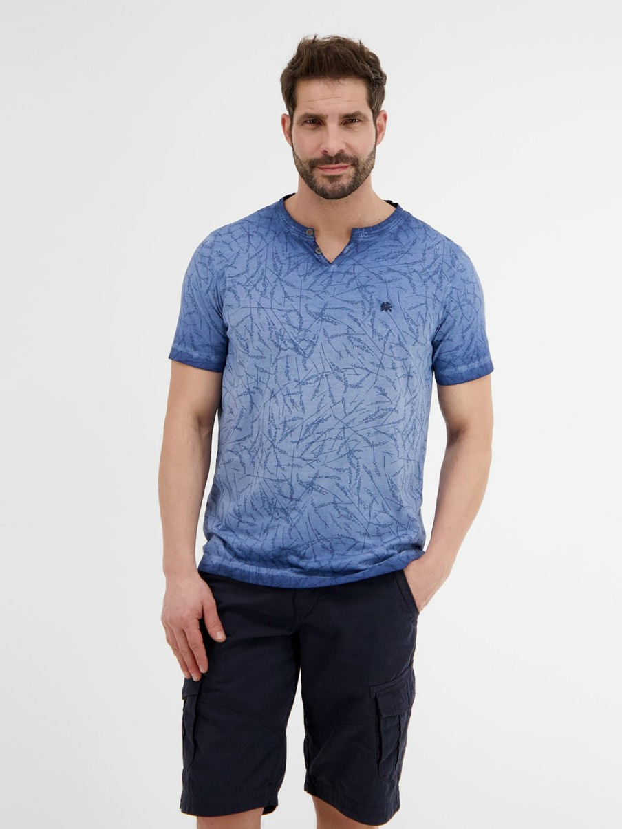 Heren LERROS | Serafino Met All-Over Print True Blue