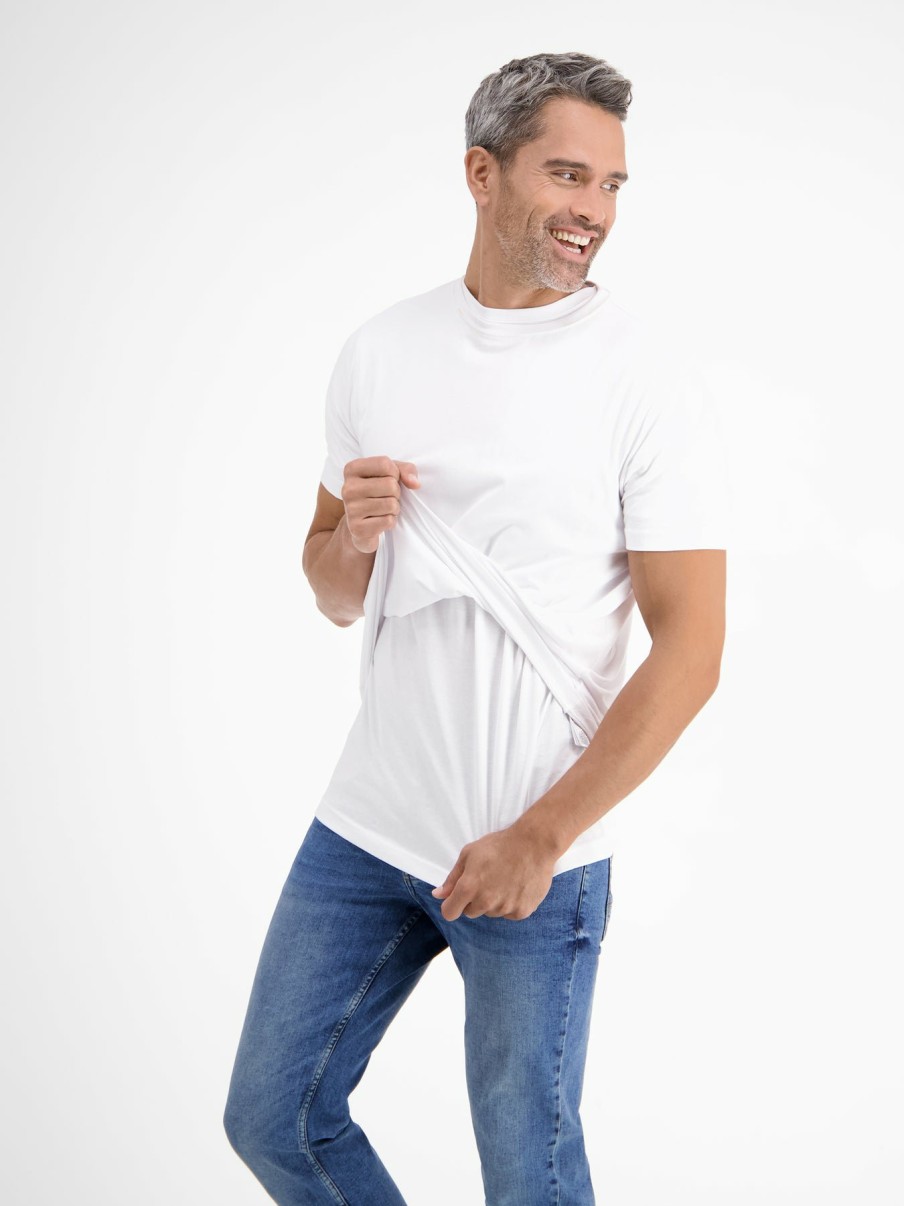 Heren LERROS | Dubbelpak T-Shirts Voor Heren, Ronde Hals In Premium Katoenkwaliteit