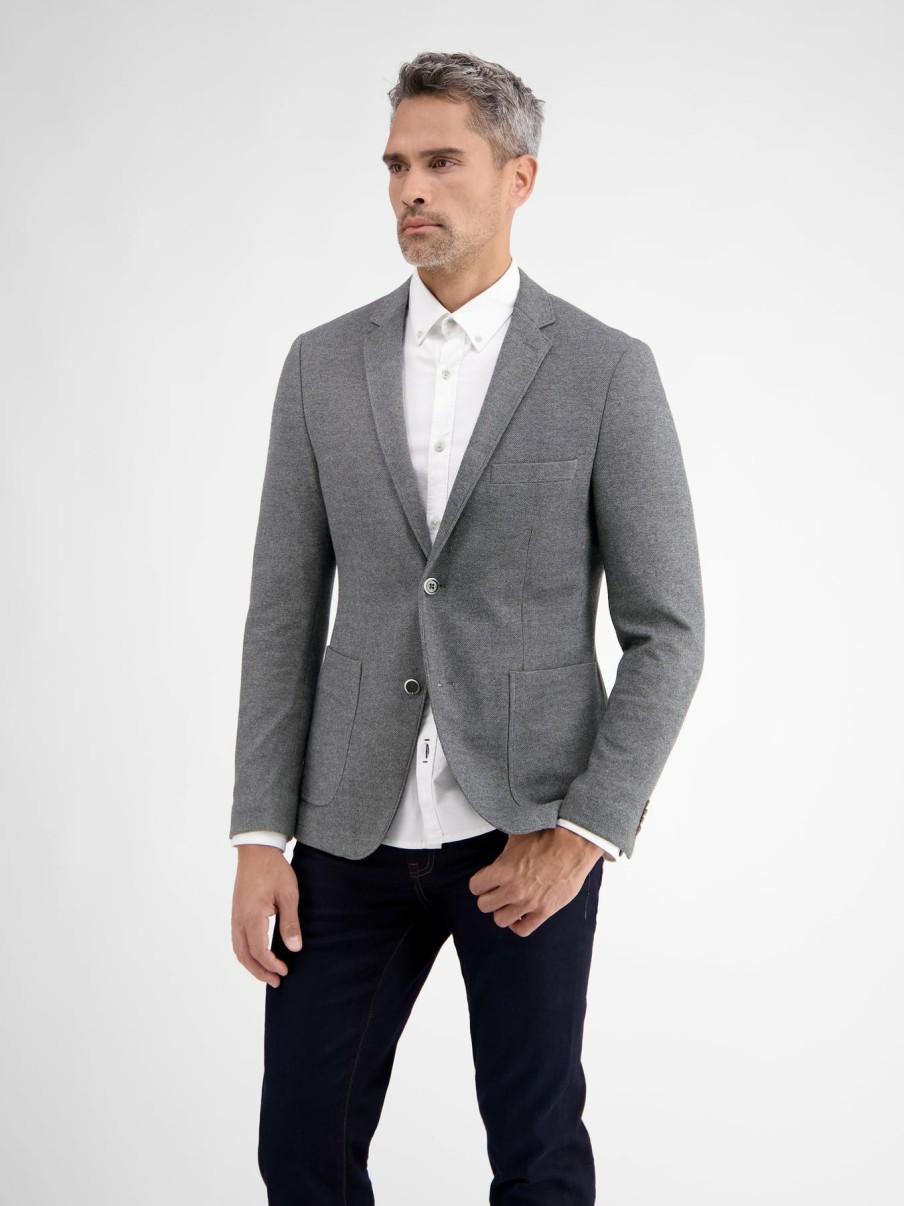 Heren LERROS | Jack In Tweekleurige Look Basalt Grey