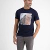 Heren LERROS | T-Shirt Met Fotoprint Green