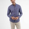 Heren LERROS | Shirt Met Lange Mouwen Met Minimale Ruit Black