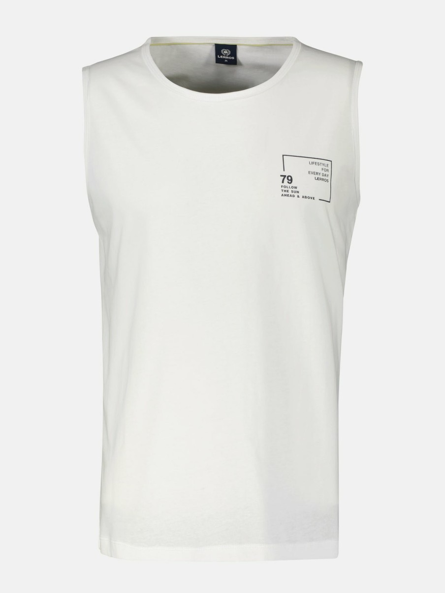 GROTE MAAT LERROS | Tanktop Met Print Op De Borst