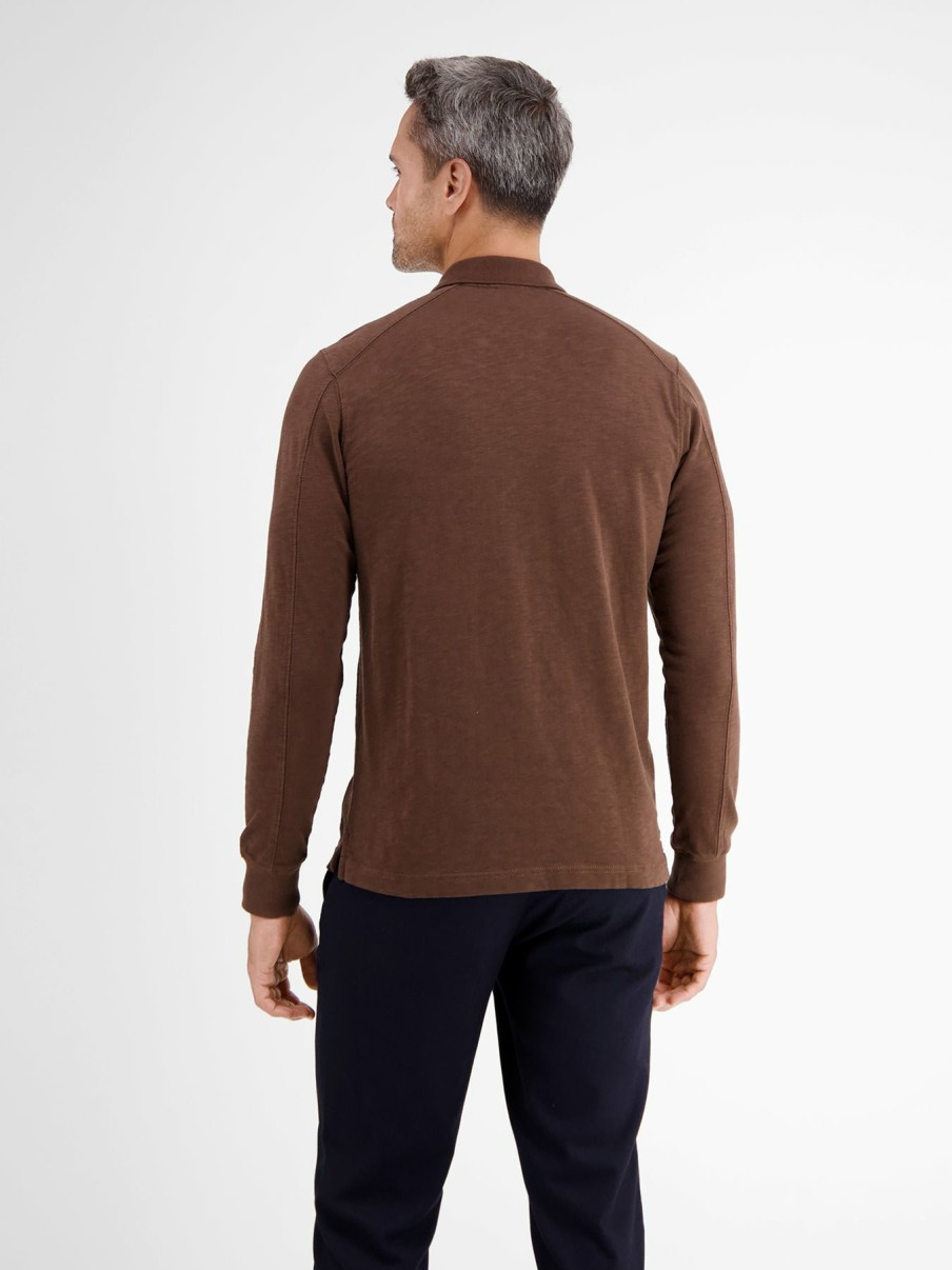 Heren LERROS | Jersey Polo In Rugbystijl Buffalo Brown