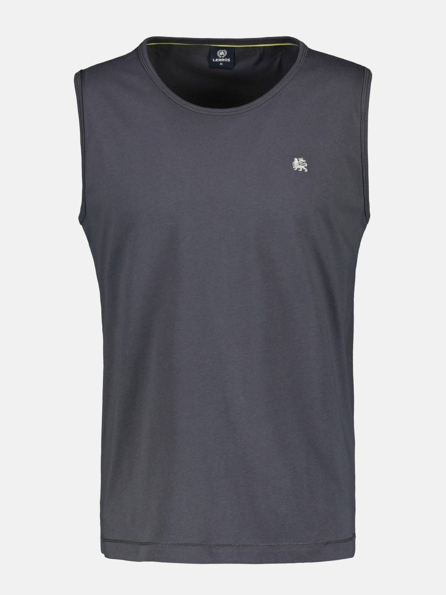 GROTE MAAT LERROS | Tanktop Met Geborduurd Logo