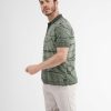 Heren LERROS | Poloshirt *Bloemenlijnen* Chilled Olive